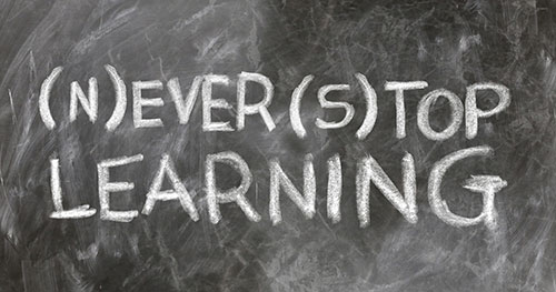 never stop learning on blackboard